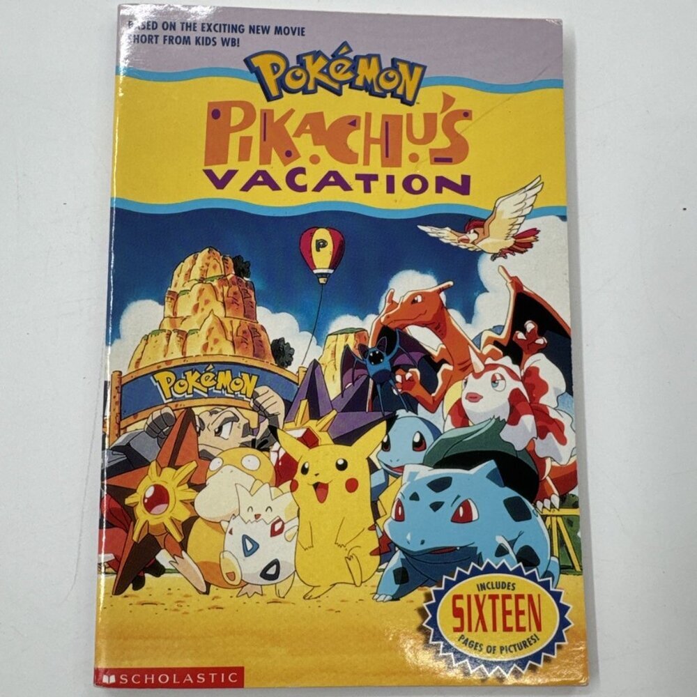 Vintage Pokemon Pikachu's Vacation Book Tracey West 1998 Paperback Scholastic